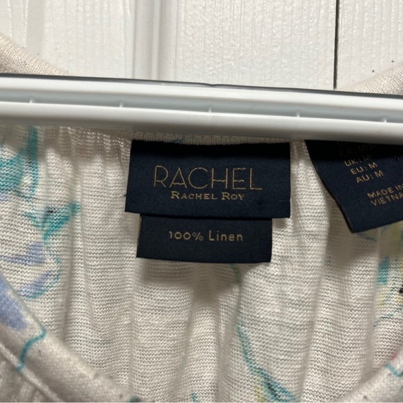 RACHEL Rachel Roy Cream Pleated Tank Top - Picture 6 of 7